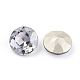 Apuntado hacia atrás & dorso plateado Diamante de imitación de cristal Cabujones RGLA-J012-8mm-001SA-2