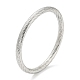 304 bracelet en acier inoxydable texturé BJEW-G686-01P-1