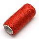 布地やDIYクラフト用品402ポリエステル縫糸コード  レッド  0.1mm  約120m /ロール  10のロール/袋 OCOR-R027-35-1