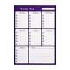 Calendario settimanale a secco magnetico per frigorifero AJEW-E043-07A-3