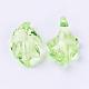 Light Green Transparent Acrylic Leaf Pendants for Chunky Necklace Jewelry X-TACR-470-31-1