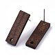 Accessoires de boucles d'oreilles en bois de noyer X-MAK-N033-009-3