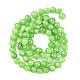 Chapelets de perles rondes en jade de Mashan naturelle G-D263-6mm-XS17-3