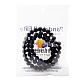 PandaHall Elite Grade A Round Frosted Natural Black Agate Beads Strands G-PH0006-04-5