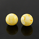 Fili di perle di vetro rotondo spruzzo verniciato X-GLAA-R139-4mm-17-1