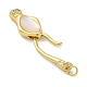 Застежки-крючки S-образные из латуни KK-U059-26G-02-2
