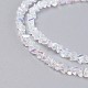 Chapelets de perles en verre électroplaqué GLAA-F092-A06-3
