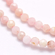 Rosa naturale perline opale fili G-F509-05-2mm-3