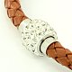 Braided Leather Cord Bracelet Makings BJEW-D283-09-3