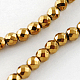 Non-magnetic Synthetic Hematite Beads Strands G-Q890-8mm-3-2