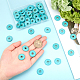 NBEADS About 50 Pcs Natural Donut Gemstone Charms TURQ-NB0001-11-3