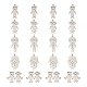Bijoux pandahall 20pcs 5 style 304 pendentifs en acier inoxydable et connecteurs de lien STAS-PJ0001-19-1