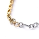 304 Stainless Steel Chain Bracelets BJEW-JB05238-2