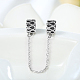 925 Sterling Silver European Beads with Safety Chain STER-BB16107-5