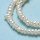 Fili di perle di perle d'acqua dolce coltivate naturali PEAR-A005-28-4