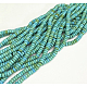 Kunsttürkisfarbenen Perlen Stränge X-TURQ-G109-6x3mm-06-2