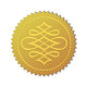 Adesivi autoadesivi in lamina d'oro in rilievo DIY-WH0211-370-1