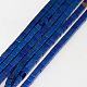 Electroplate Non-magnetic Synthetic Hematite Beads Strands G-J170B-3x3mm-M-2