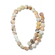Brins de perles d'amazonite fleur naturelle givrée G-P489-04-3