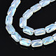 Electroplate Glass Beads Strands X-EGLA-N002-25-E03-3