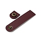 半円形の牛革製の財布の留め具に縫い付けられています  真鍮製スナップボタン バッグ口バックル  スーツケースバッグ盗難防止パーツ  暗赤色  9.05x2x1cm  穴：1.5mm FIND-D027-05A-3