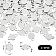 Unicraftale 100pcs 304 Verbindungsanhänger aus Edelstahl STAS-UN0053-21-3