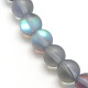 Chapelets de perles en pierre de lune synthétique G-F142-8mm-02-3