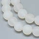 Bianco naturale agata fili di perline G-D0005-28-8mm-3