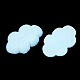 手作り樹脂クレイカボション  言葉の天使と雲します。  空色  24~26x15~16x5mm CLAY-T013-11A-2