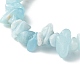 Natural Aquamarine Chip Beads Stretch Bracelets for Children BJEW-JB06389-01-4