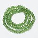Electroplate Transparent Glass Beads Strands EGLA-A034-T2mm-H01-2