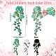 GORGECRAFT 6Pcs 3 Colors Flowers Embroidery Patch Sticker Rose Lace Fabric Sewing Floral Leaves Patches Trim Applique for Women Bridal Wedding Sewing Trimming Dress Clothes DIY Patches DIY-GF0007-68-2