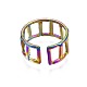 304 anello per polsino rettangolare in acciaio inossidabile RJEW-N038-086-3
