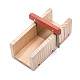 Juegos de herramientas de cortador de jabón de pan de bambú DIY-F057-02-4