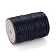 ラウンドワックスポリエステル糸ストリング  マイクロマクラメコード  ツイストコード  革縫い用  ミッドナイトブルー  0.8mm  約54.68ヤード（50m）/ロール YC-D004-02E-055-2
