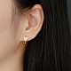 Boucles d'oreilles créoles en argent sterling avec zircone cubique en forme de papillon PW6178-2-3
