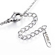 304 Stainless Steel Pendant Necklaces NJEW-N0074-08-4