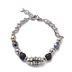 Mixed Gemstone Beaded Stone Bracelet for Girl Women BJEW-F418-08-2