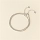 Bracelet chaîne boule en argent sterling 2.4g 925 pour adolescente femme BJEW-BB43388-4