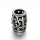 Hollow 304 Stainless Steel Beads STAS-O080-07-1