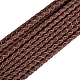 PandaHall Elite Braided Reborn Leather Cord for Bracelet Necklace Making WL-PH0002-01B-3