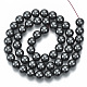 Non-magnetic Synthetic Hematite Beads Strands G-Q892-8mm-3