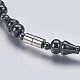 Non-magnetic Synthetic Hematite Beaded Necklaces NJEW-K096-12A-3
