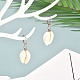 Natürliche Kaurimuschel Perlen baumeln Ohrringe für Mädchenfrauen EJEW-JE04641-02-2