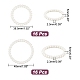 Arricraft 32 pièces 2 style acrylique imitation perle cadre de perles FIND-AR0003-33-2