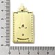 Brass Micro Pave Cubic Zirconia Pendants with Enamel KK-H458-03G-01-3