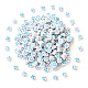 White Opaque Acrylic Beads MACR-YW0001-20G-1