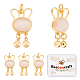 Beebeecraft 6 pièces pendentifs en résine imitation coquille et perle KK-BBC0004-20-1