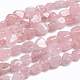 Natürlichen Rosenquarz Perlen Stränge G-G841-A07-1
