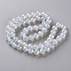 Chapelets de perles en verre électroplaqué EGLA-T020-10-C04-2